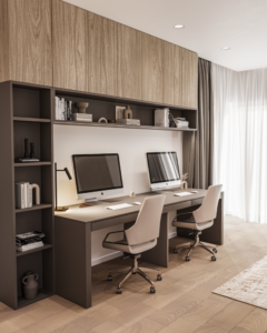 darbo zonos interjeras